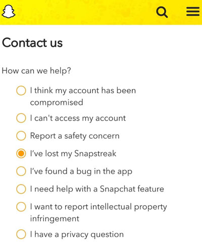 ¿Cómo recuperar una racha en Snapchat?