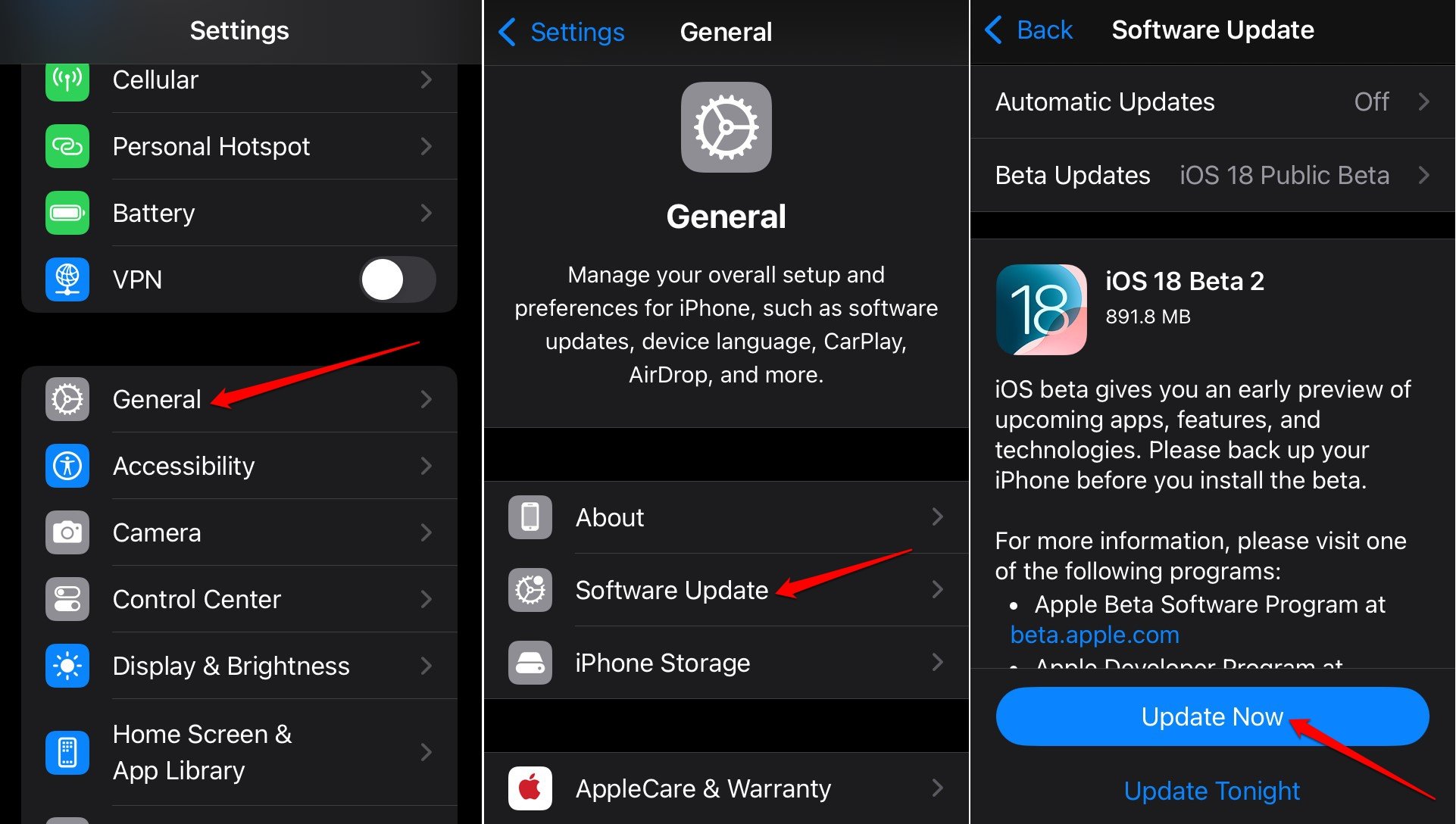 iOS 18をiPhoneにインストールする方法