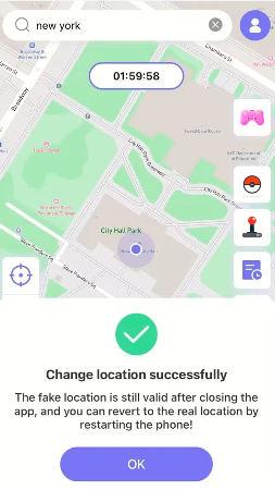 anygo guide - change location successfully