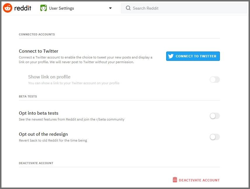 Cómo eliminar la cuenta de Reddit