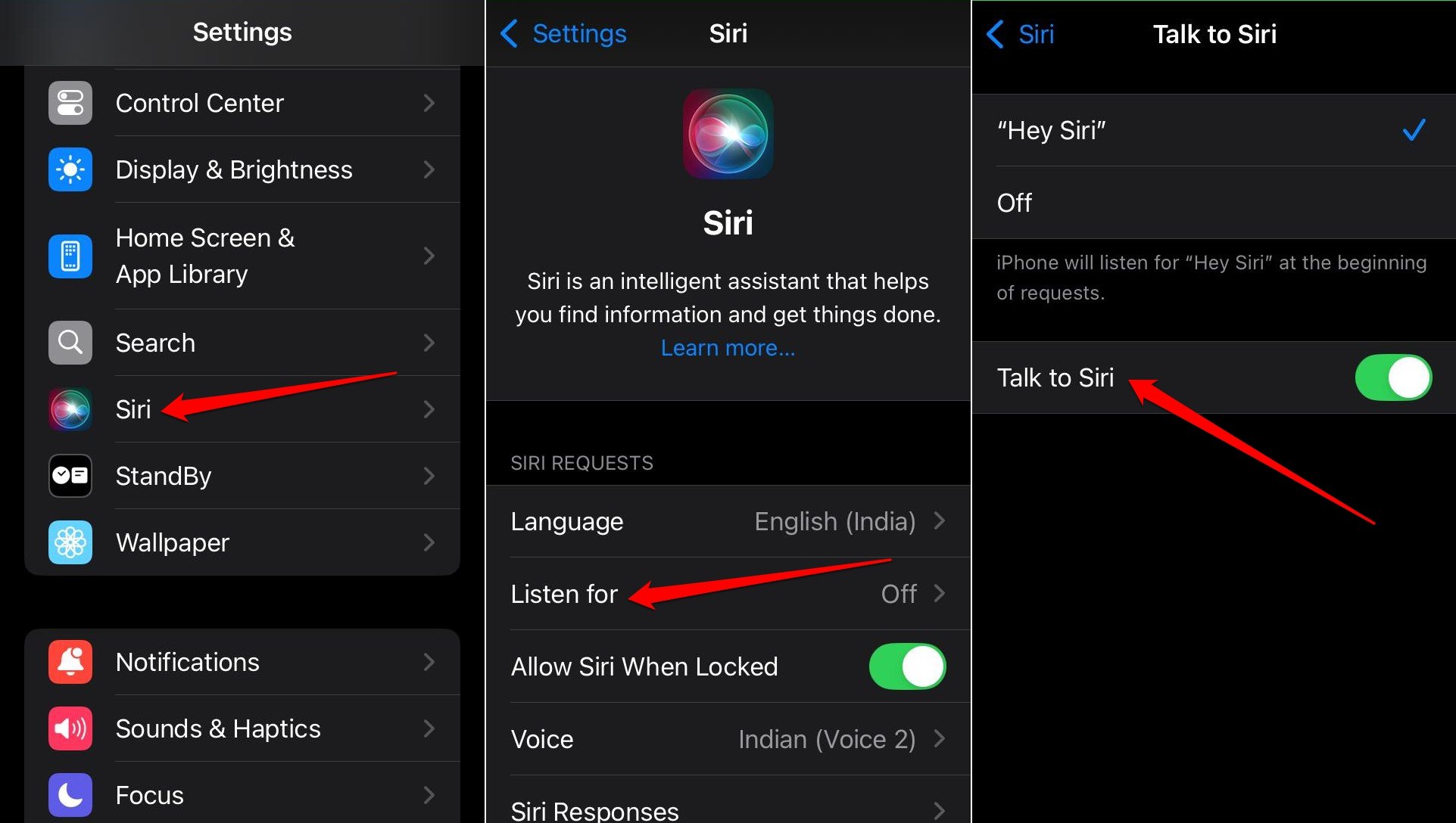 ativar falar com a Siri no iPhone