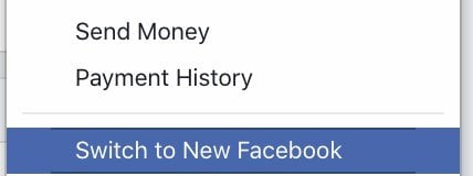 facebook dark mode