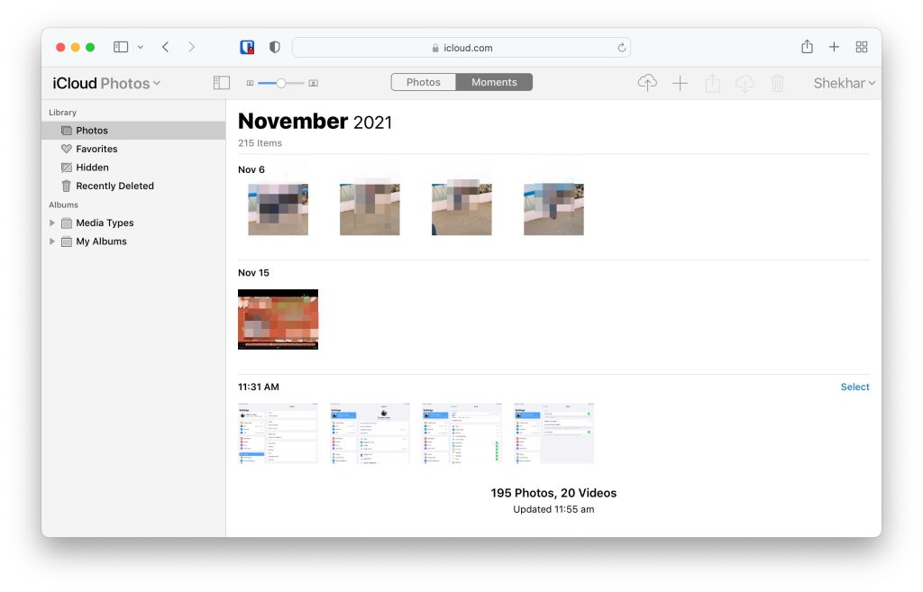 Eliminar permanentemente fotos de iCloud