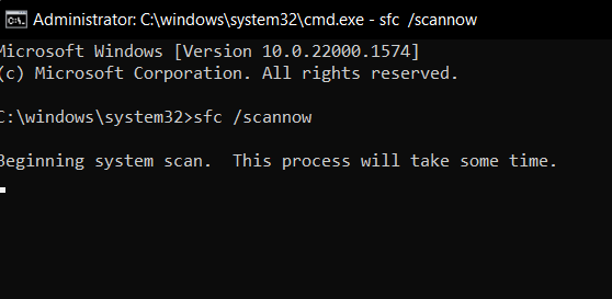 sfc /scannow