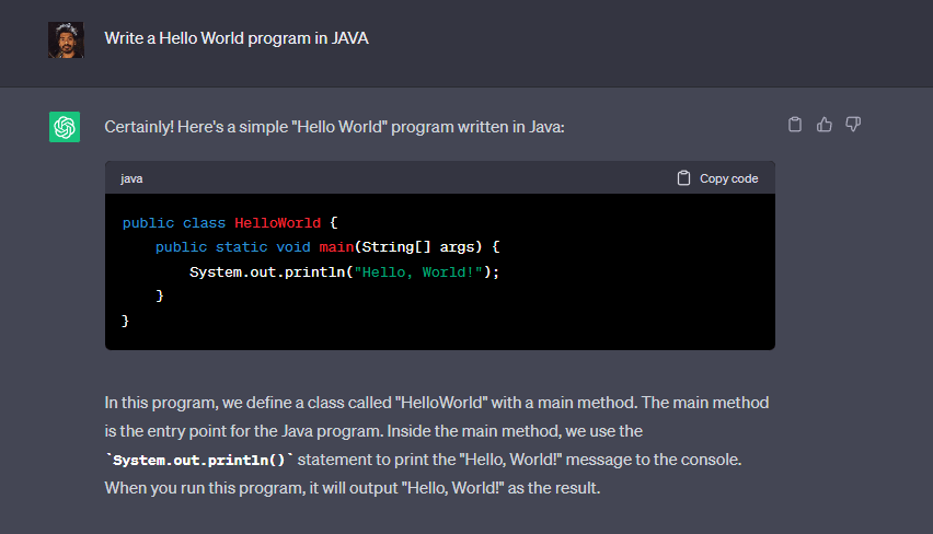 Scrivere il tuo primo programma con ChatGPT