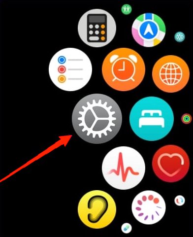 Primero, abre la aplicación de configuración en tu Apple Watch.