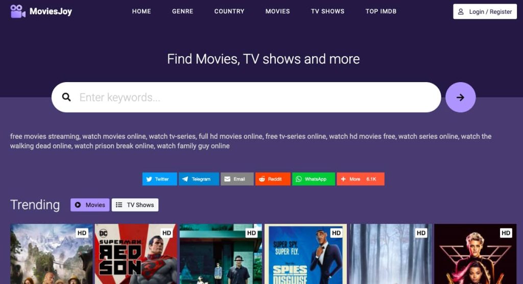 MoviesJoy - Putlocker Alternative