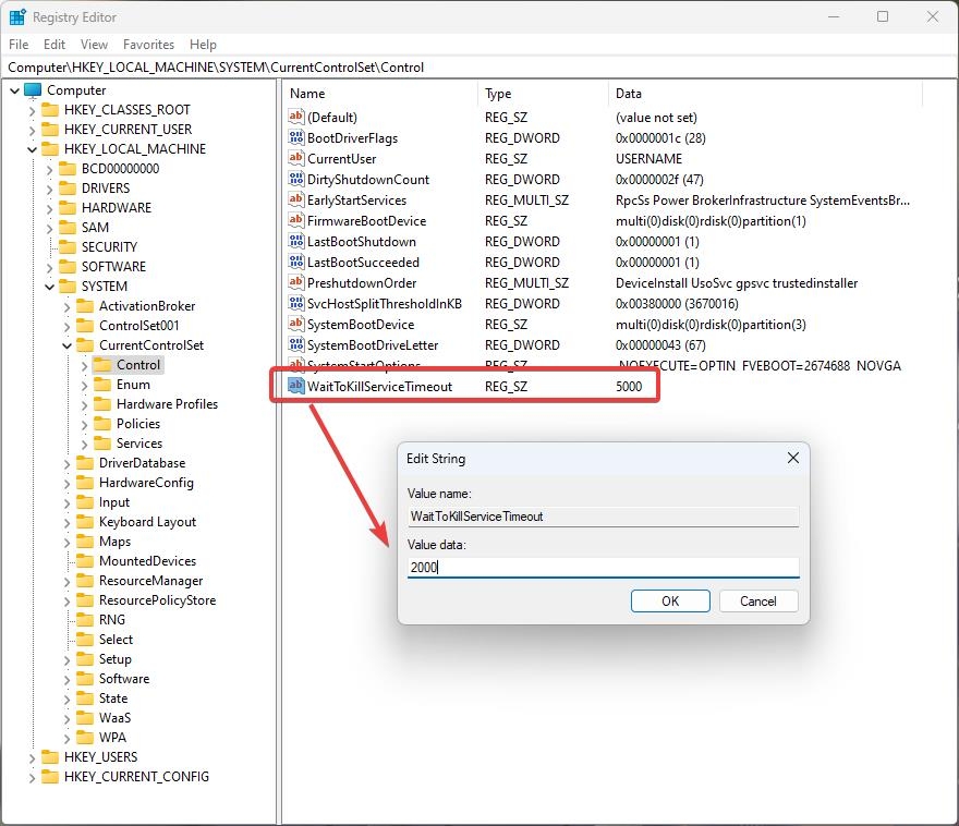 WaitToKillServiceTimeout Regedit - Janela do Servidor DDE