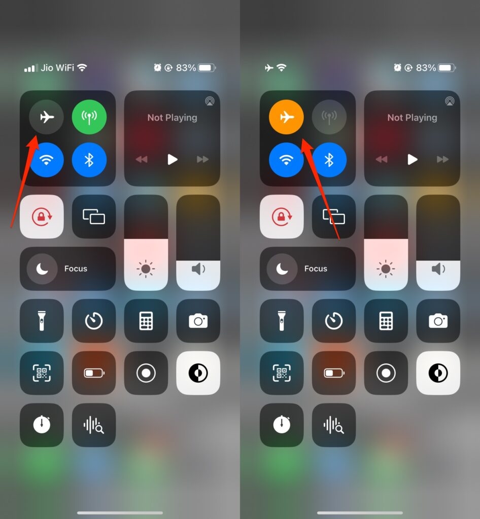 iPhone Flugmodus - YouTube-Fehler „Etwas ist schiefgelaufen, tippen Sie zum Wiederholen“