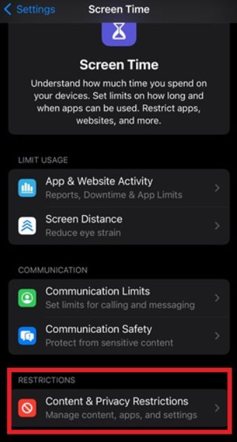 Configura le impostazioni del tempo di utilizzo (iOS) - Codice di supporto Snapchat C14A