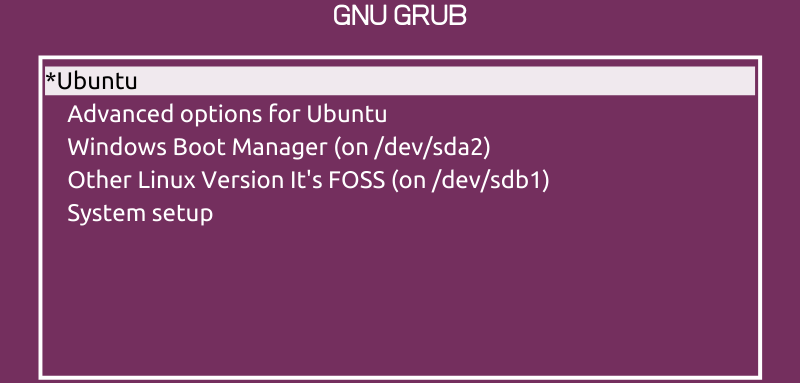 Grub Boot