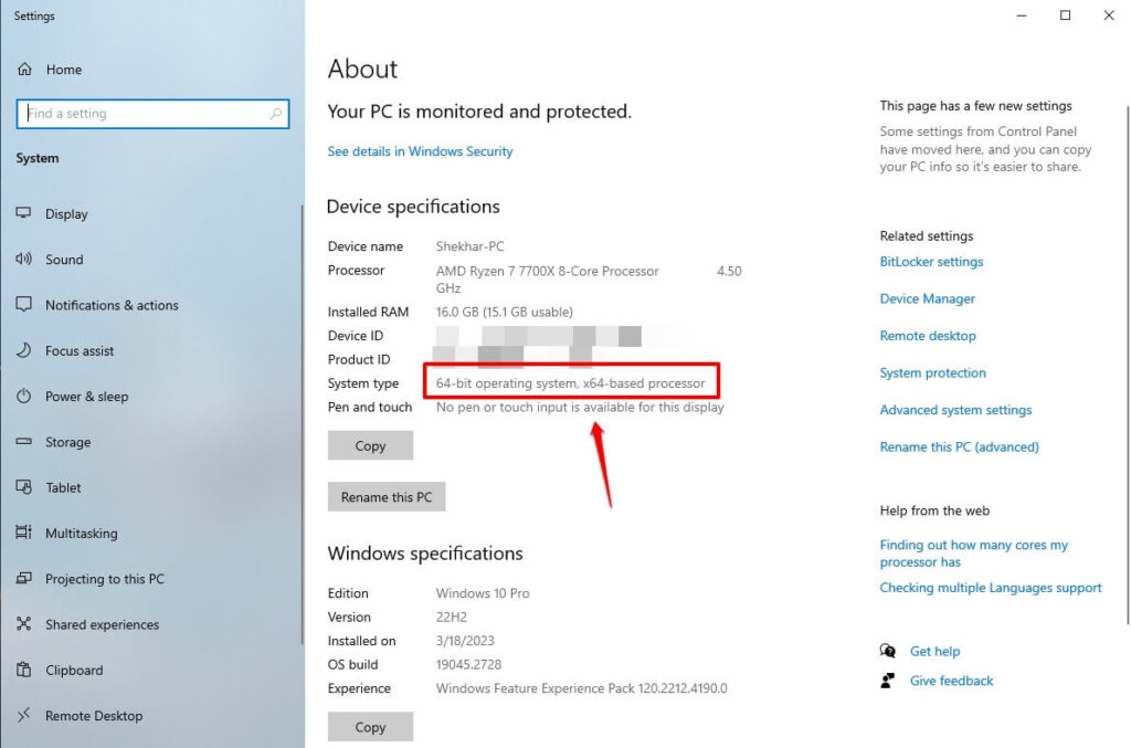 Windows 10 System Type - Windows Update Error Code 0xc1900223