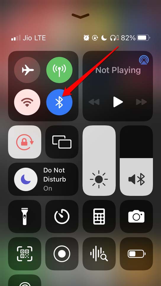 iPhoneでBluetoothデバイスを無効にする