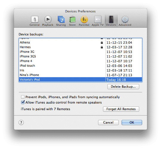 Ripristino del Codice di Accesso Dimenticato su iPod touch