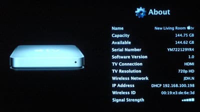 Apple TV de 160GB chega, com imagens (atualizado)