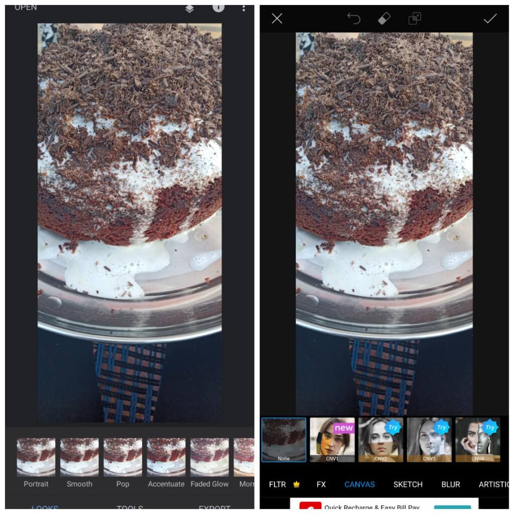 Snapseed vs PicsArt