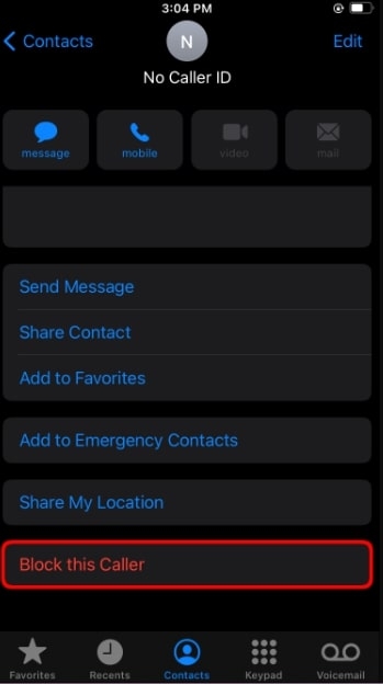 Was bedeutet No Caller ID auf dem iPhone?