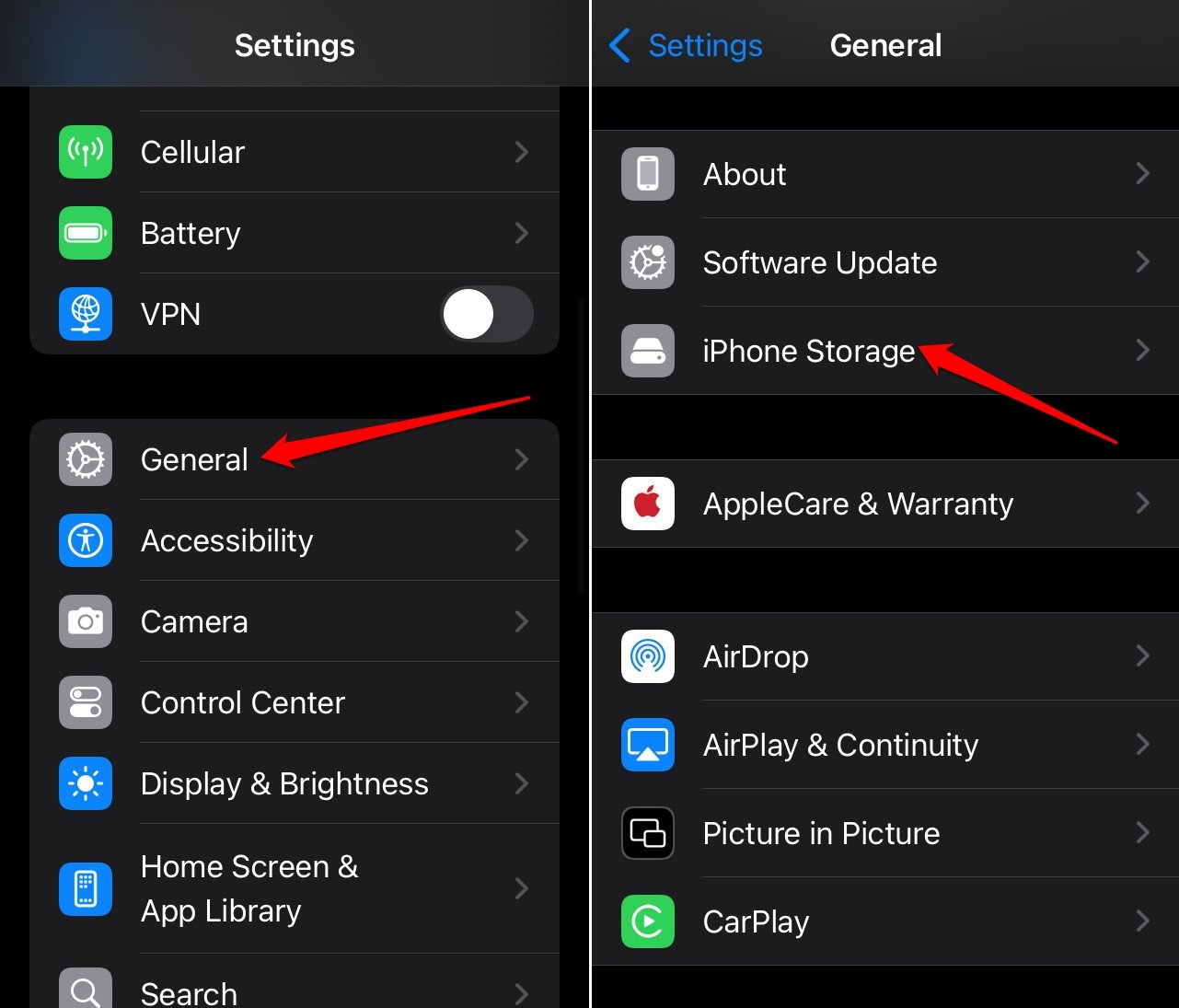 accedere alla memoria dell'iPhone in iOS 18