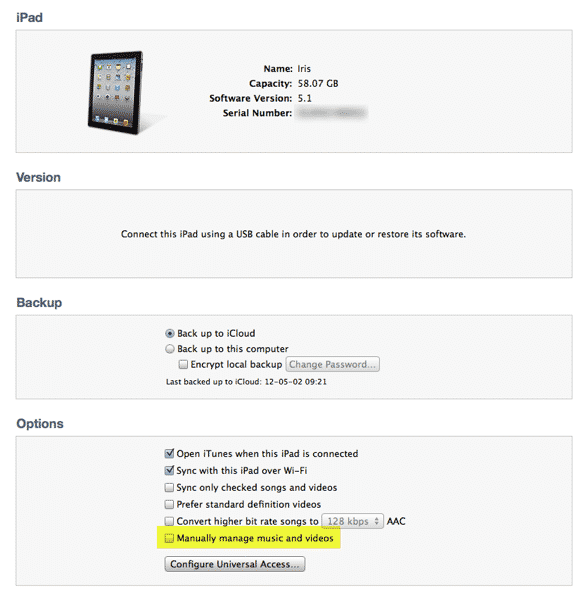 Éviter la synchronisation automatique sur les appareils iOS