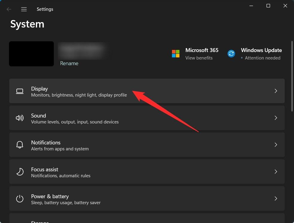 Impostazioni di visualizzazione Windows 11