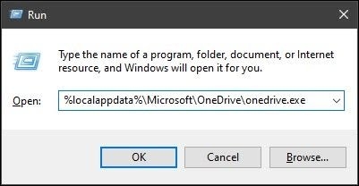 OneDriveをリセット - Microsoft OneDriveのエラー0x8007016a