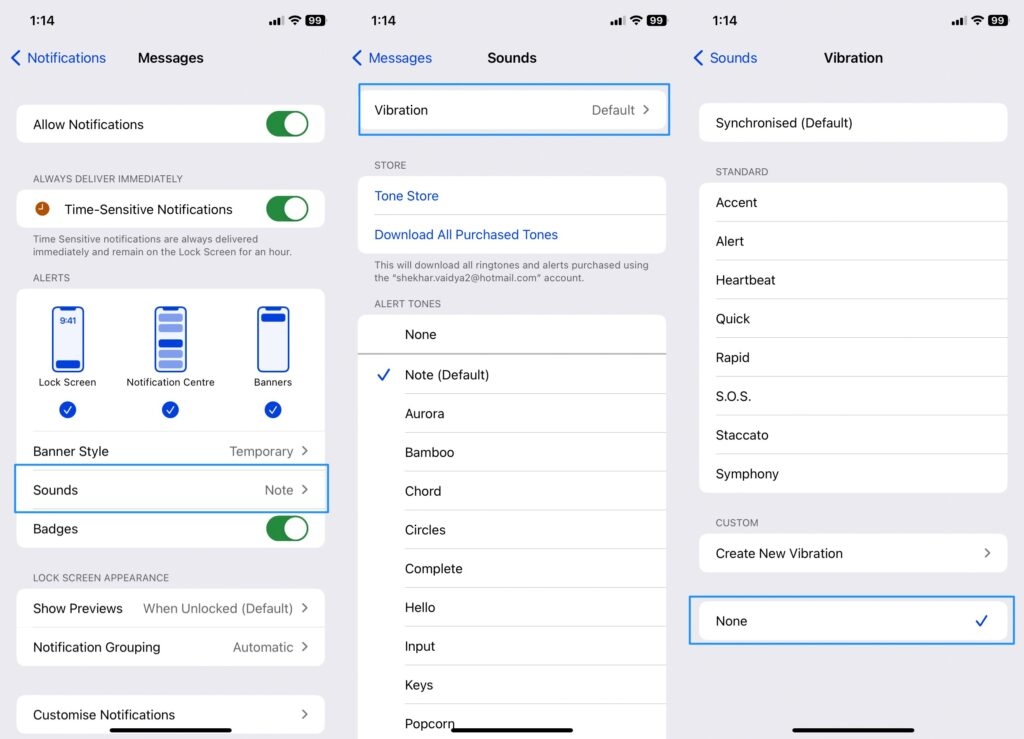 Impostazioni Vibrazione Messaggi iPhone - iPhone Vibra Casualmente