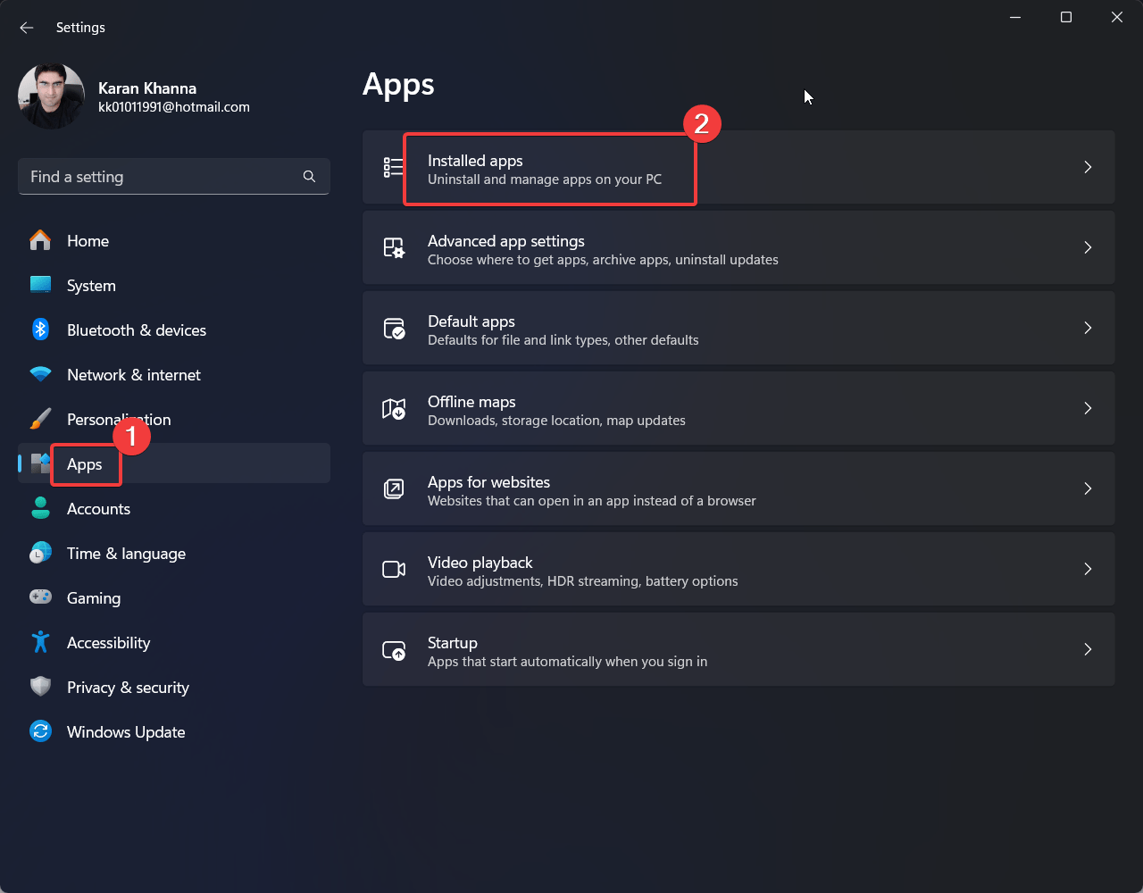 App installate
