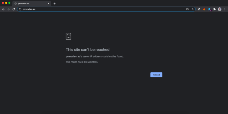 Macbook Ce site est inaccessible Correction