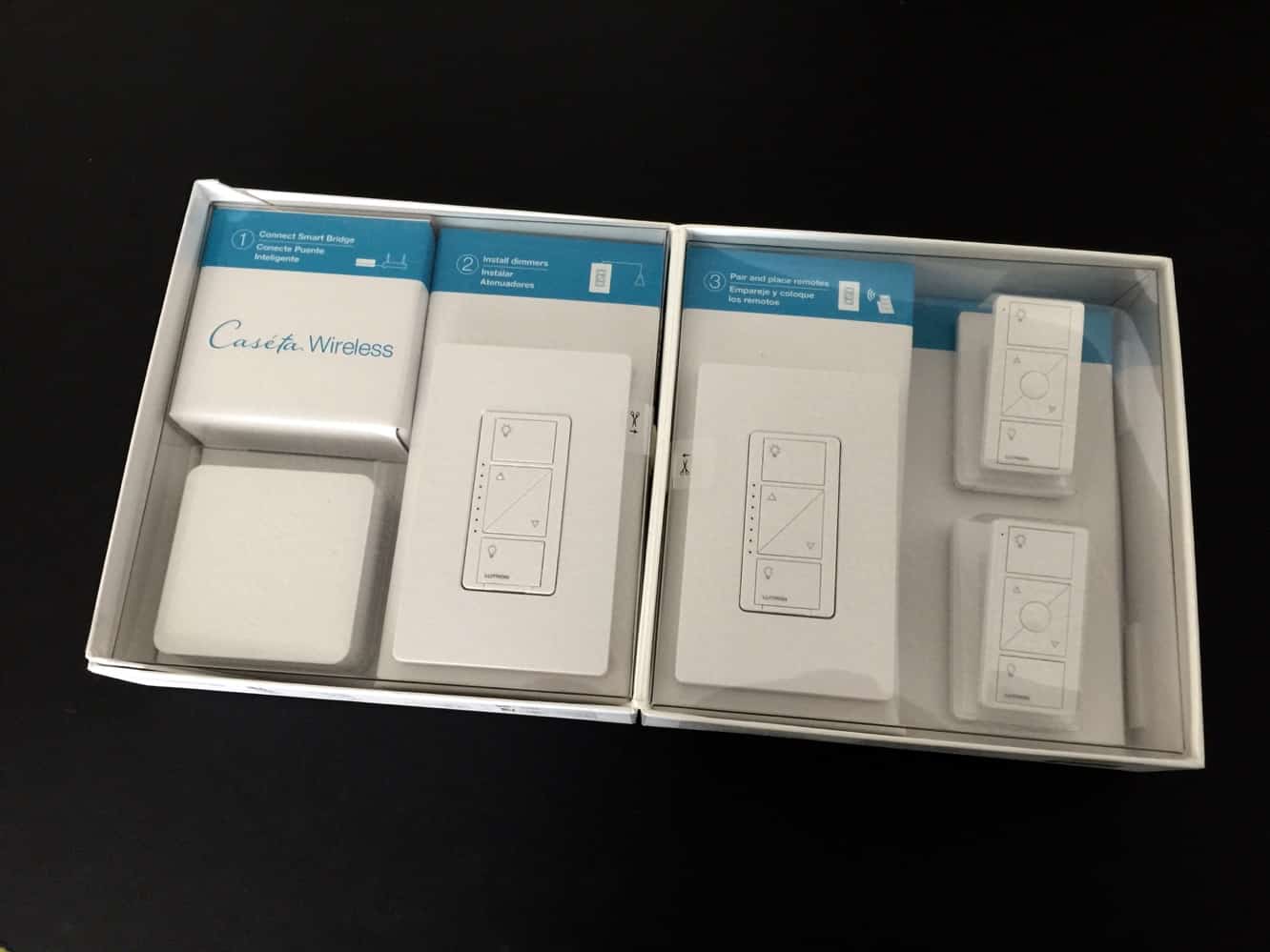리뷰: Lutron Caséta 무선 HomeKit 스마트 브리지, 벽 내장형 조명 조절기 + 플러그인 램프 조절기 키트
