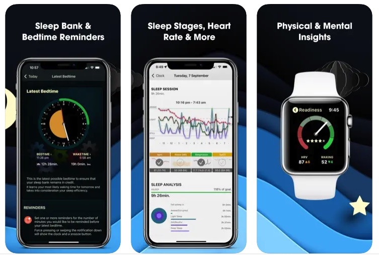 AutoSleep Tracker para Watch - Aplicativo de Sono para Apple Watch