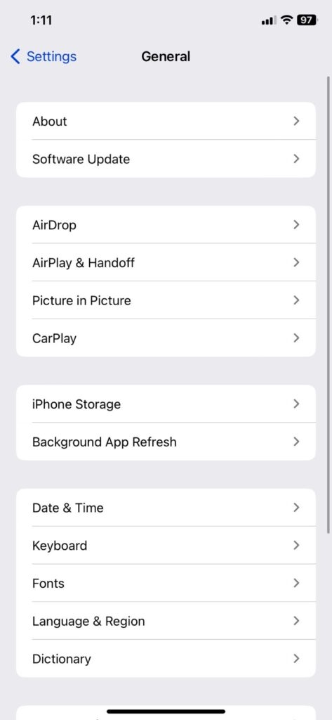 Configuraciones Generales de iPhone - Arreglar si iCloud Fotos No Sincroniza
