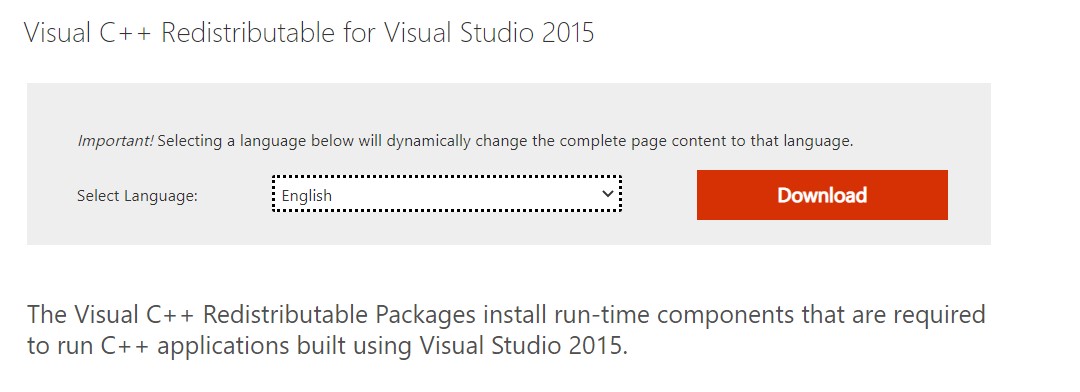 Vishal C++ Redistributable für Visual Studio