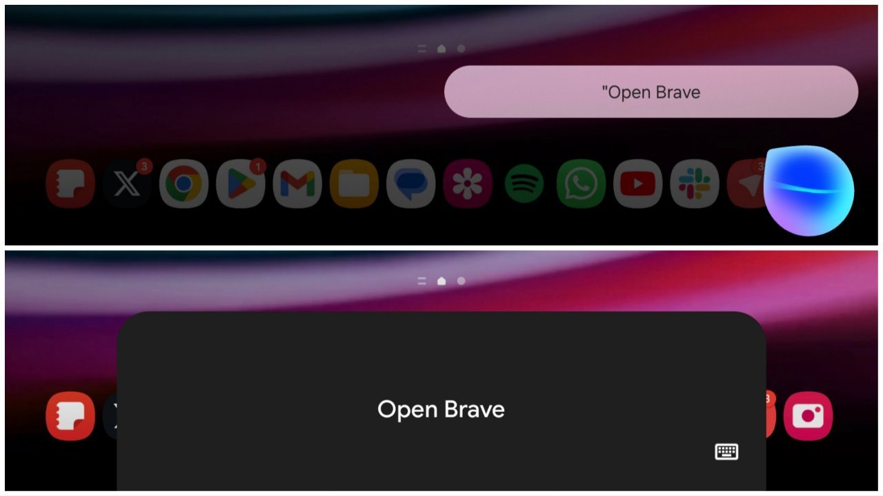 Versteckte Apps mit Assistant öffnen