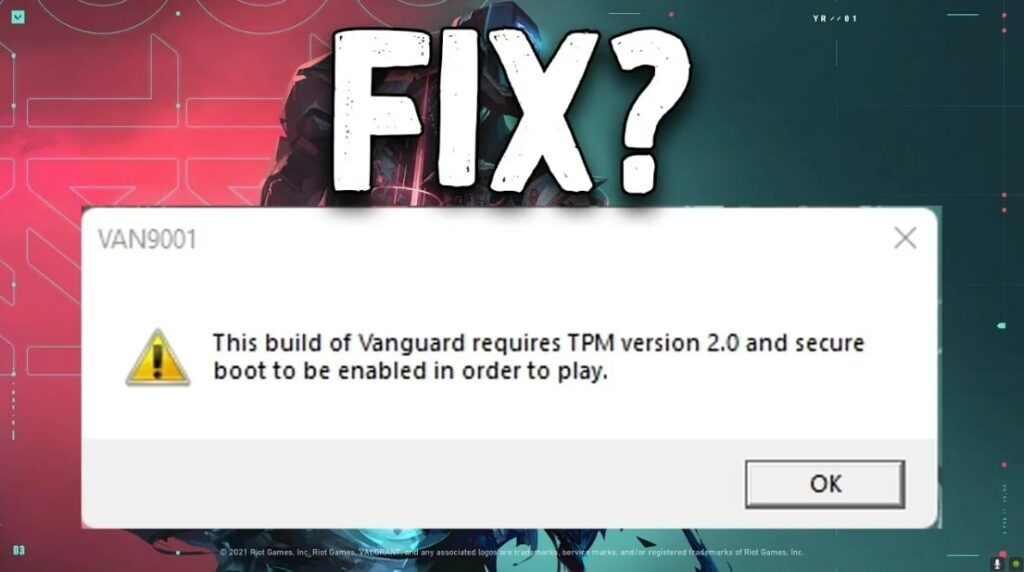 Errore TPM 2.0 In Valorant