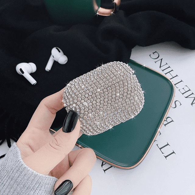 Questa è una custodia Glitter Bling Diamond per AirPods Pro.