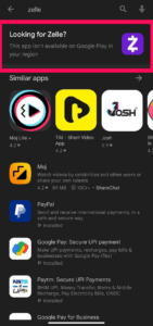 Résoudre l'impossibilité de télécharger l'application Zelle