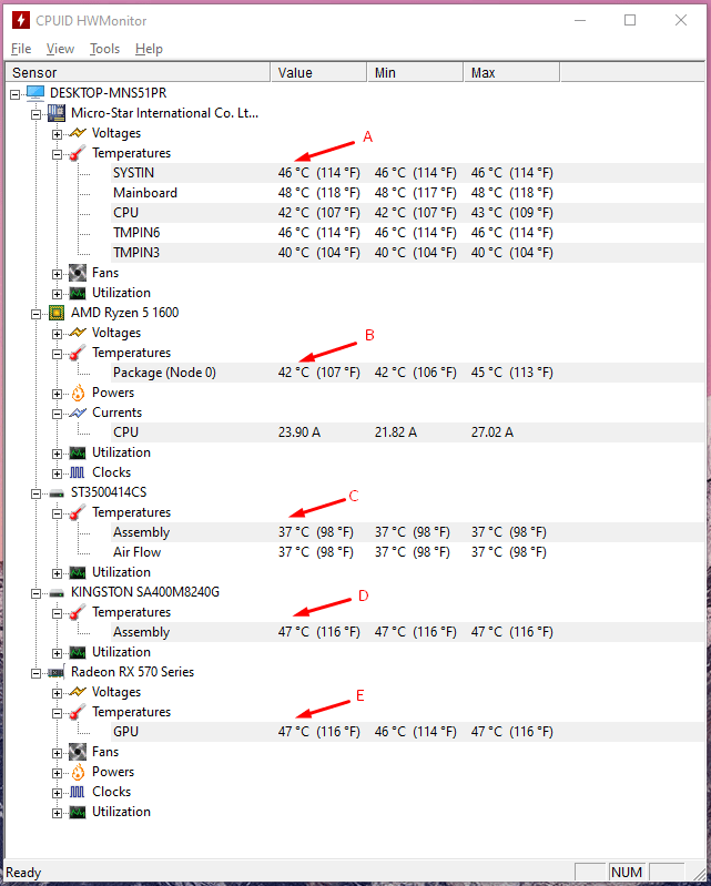 Windows PC 온도 확인