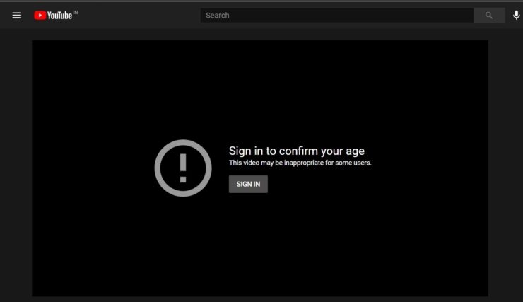 Bypassare i video con restrizione di età nell'app e nel web di YouTube