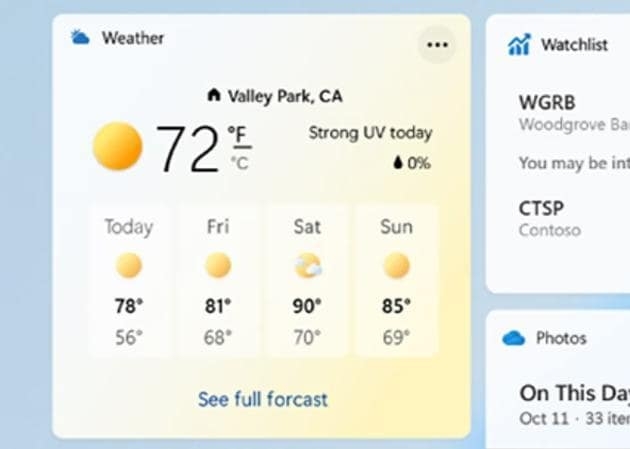 Widget del Tiempo - Mejores Widgets para Windows 11