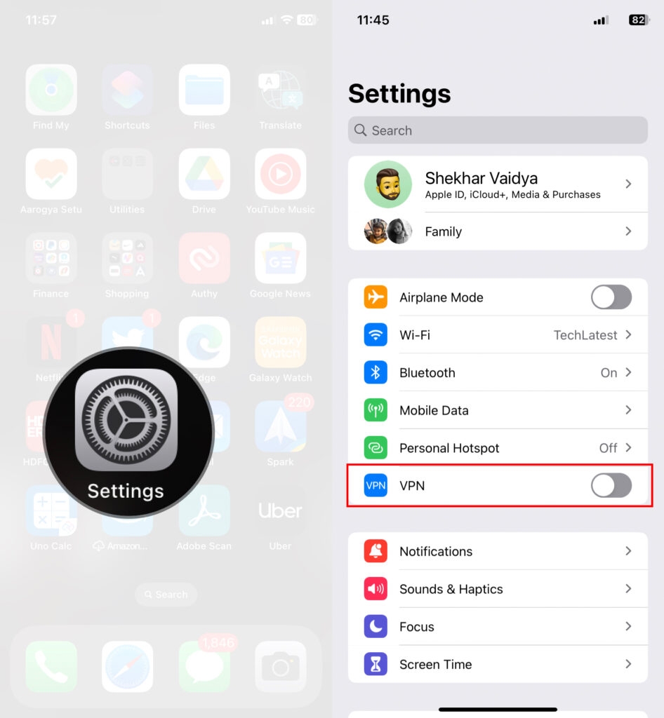 iPhone VPN