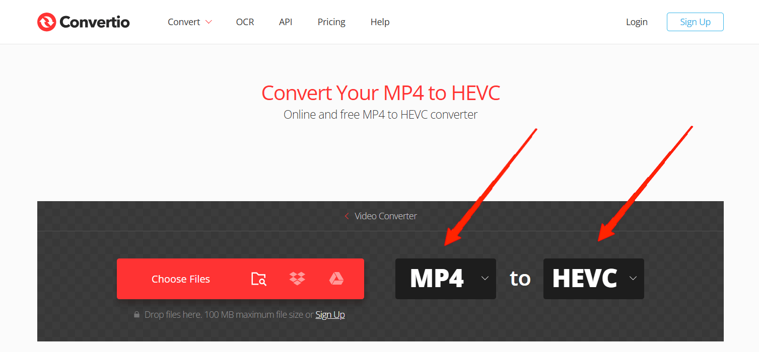 MP4をHVEC形式に変換する