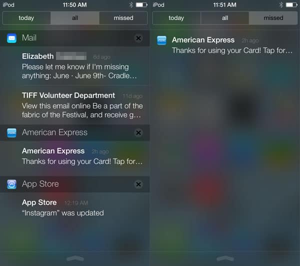 iOS 7: Centro di Controllo, Centro Notifiche, Spotlight, Multitasking