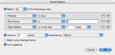 Playlist intelligenti per i Podcast