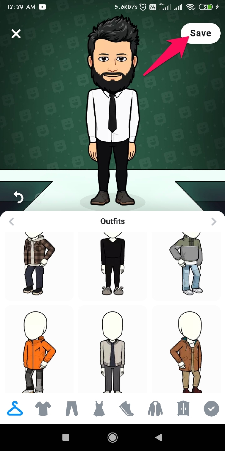 Bitmoji 저장