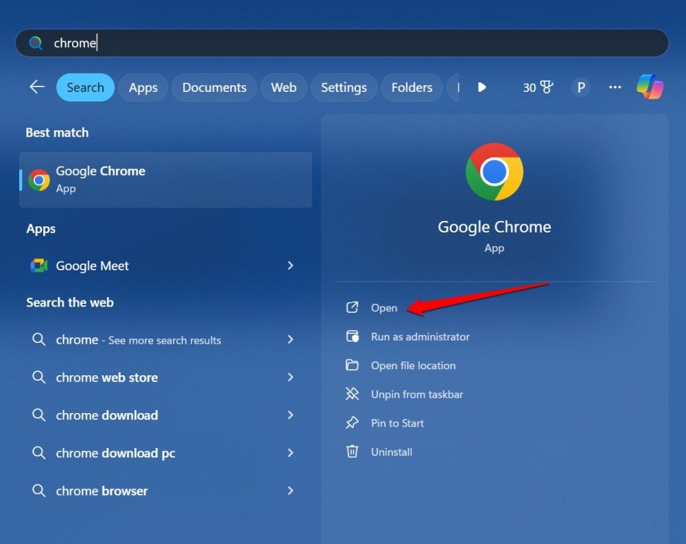 Google Chromeを起動