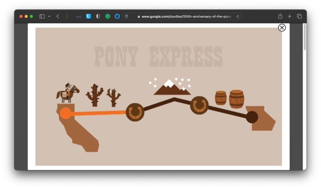 Pony Express - Jeux Gratuits sur Google