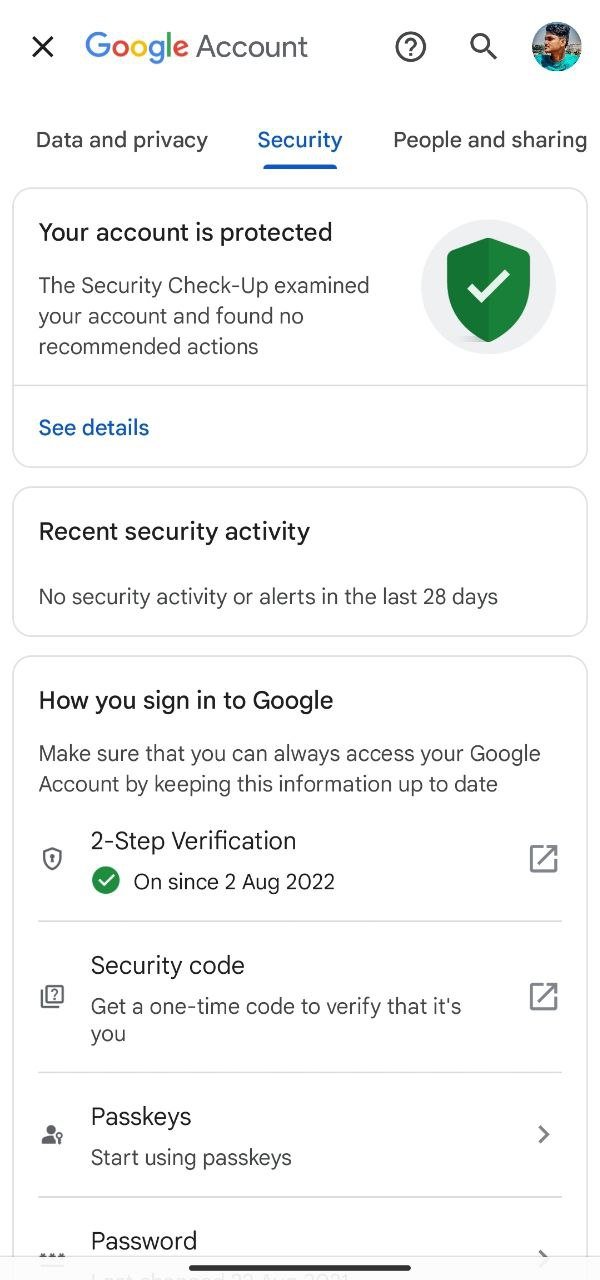 Impostazioni di Sicurezza