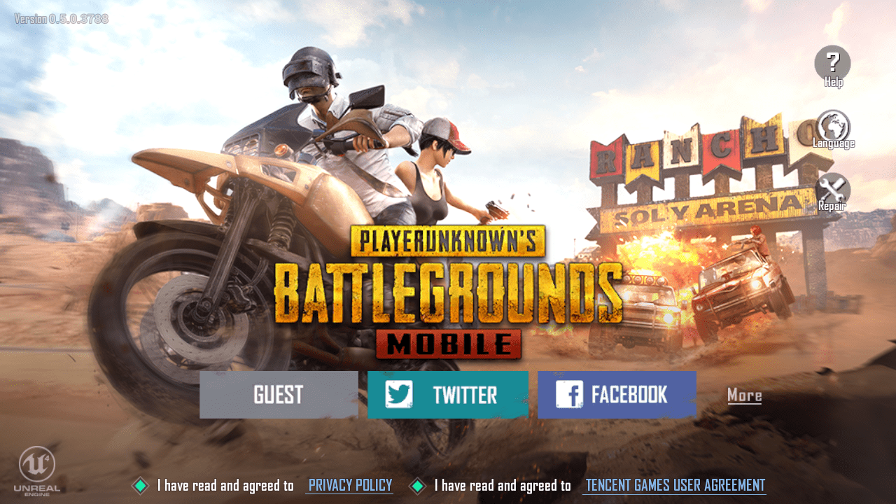PUBG 모바일 로그인