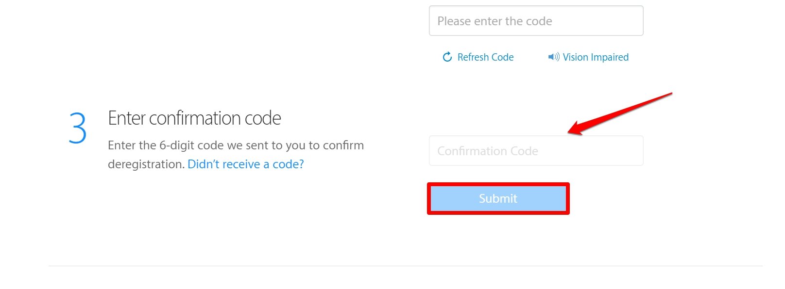 enviar solicitud para dar de baja iMessage