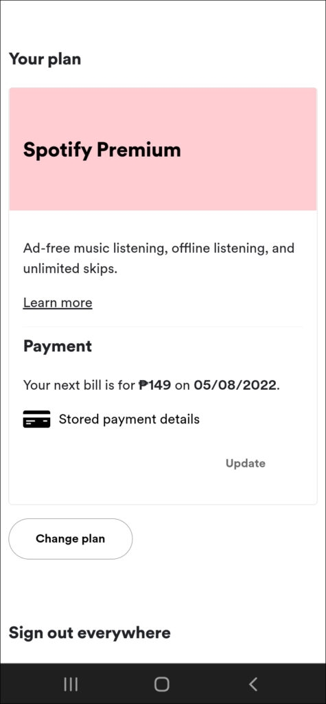 Comment changer le paiement Spotify ?